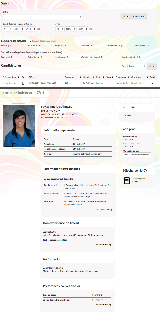 Cv Infirmiere Quebec